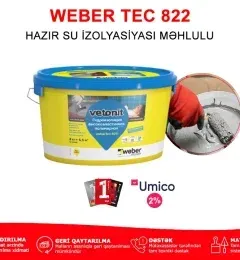İzolyasiya hamam üçün "Weber tec 822"
