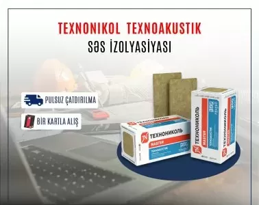 Səs izolyasiyası Texnonikol Texnoakustik
